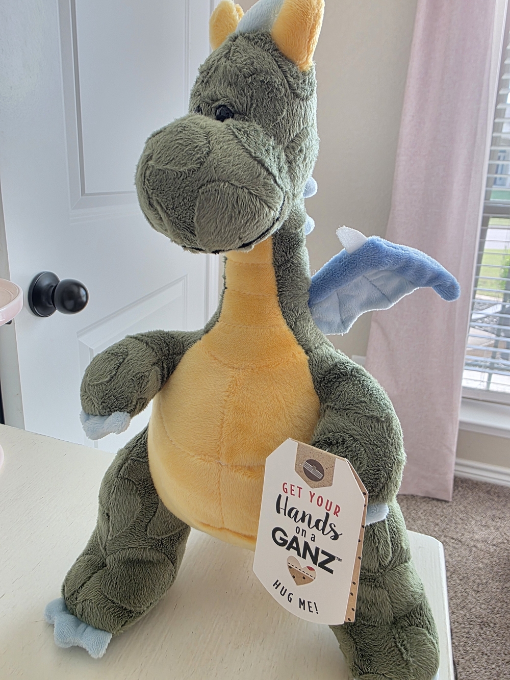 Ganz Plush Dragon - Green and Yellow Soft Toy